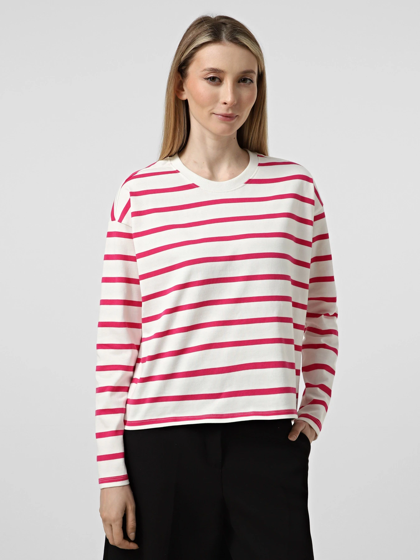 Худи и свитшоты Only SOPH L/S STRIPE TOP модель 15310399_Cloud Dancer Pink yarrow Худи и свитшоты Only SOPH L/S STRIPE TOP модель 15310399_Cloud Dancer Pink yarrow Фото