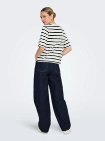 Футболки і поло Only SOPH S/S STRIPE TOP модель 15368524_Cloud Dancer Black Фото