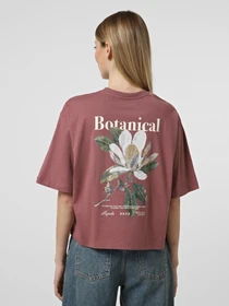 Футболки и поло Only FLEUR S/S TOP модель 15368898_Rose Brown Nude flower bac Фото