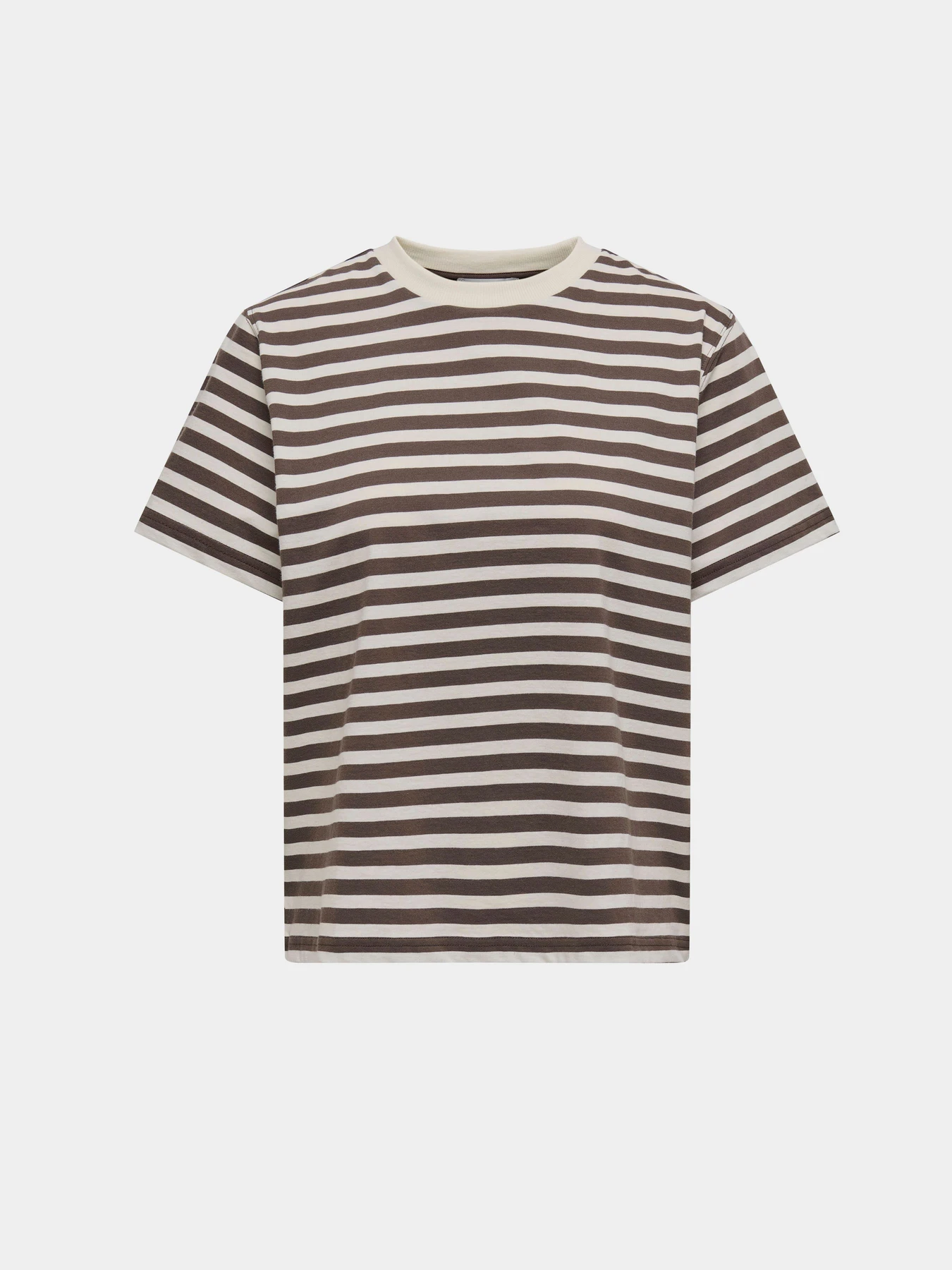 Футболки і поло Only LIVINA S/S STRIPE TEE модель 15272227_Cloud Dancer CHOCOLATE MAR Фото