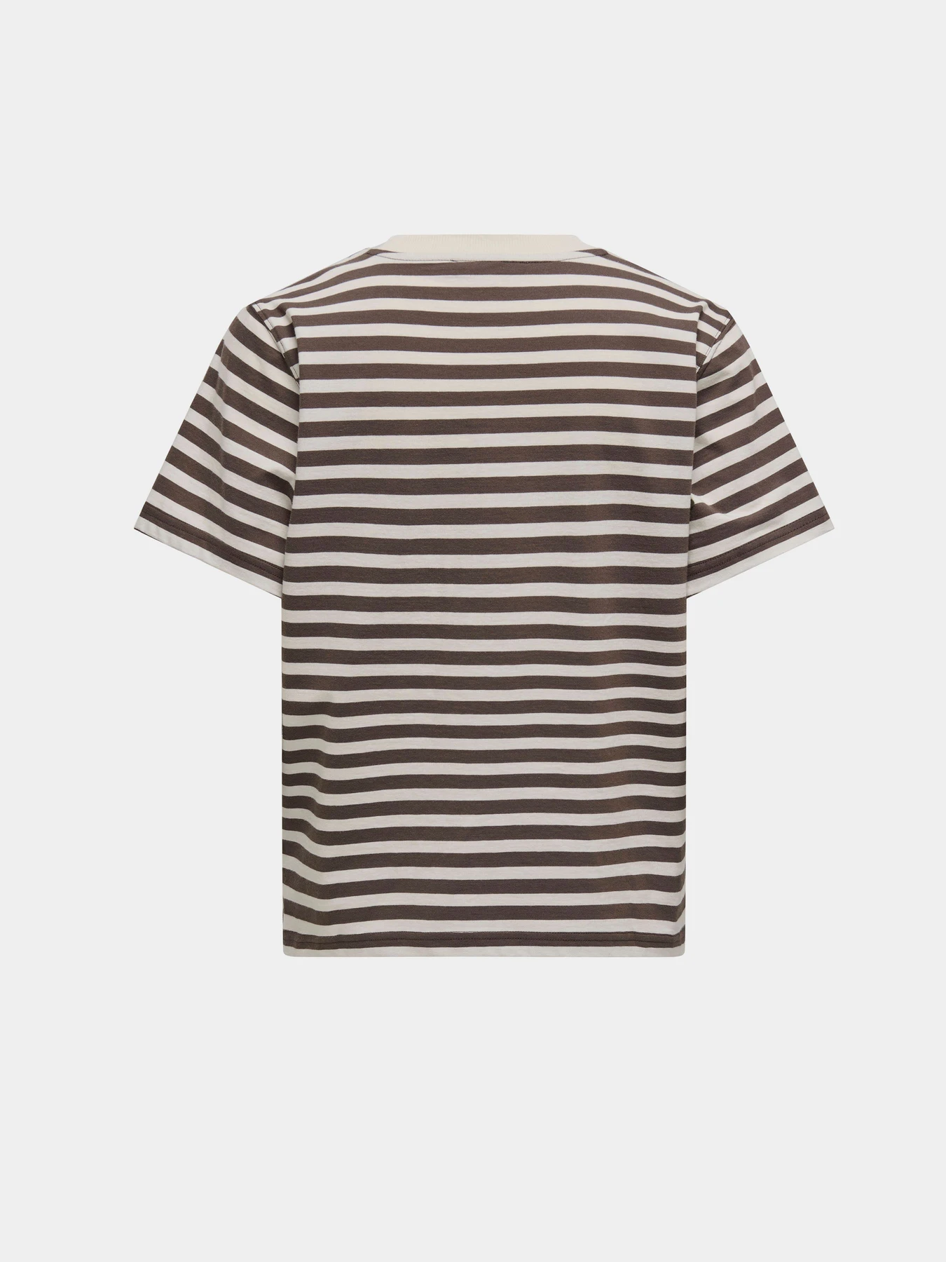 Футболки і поло Only LIVINA S/S STRIPE TEE модель 15272227_Cloud Dancer CHOCOLATE MAR Фото