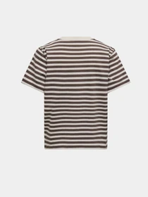 Футболки і поло Only LIVINA S/S STRIPE TEE модель 15272227_Cloud Dancer CHOCOLATE MAR Фото