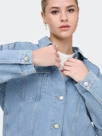 Куртки та дублянки Only HARPER LS BOXY DNM модель 15363548_Light Blue Denim Фото