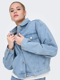 Куртки та дублянки Only HARPER LS BOXY DNM модель 15363548_Light Blue Denim Фото