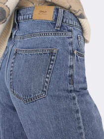 Джинси Only HOPE MW WIDEUNEVEN CLOSURE DNM модель 15366323_Medium Blue Denim Фото
