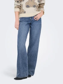 Джинси Only HOPE MW WIDEUNEVEN CLOSURE DNM модель 15366323_Medium Blue Denim Фото