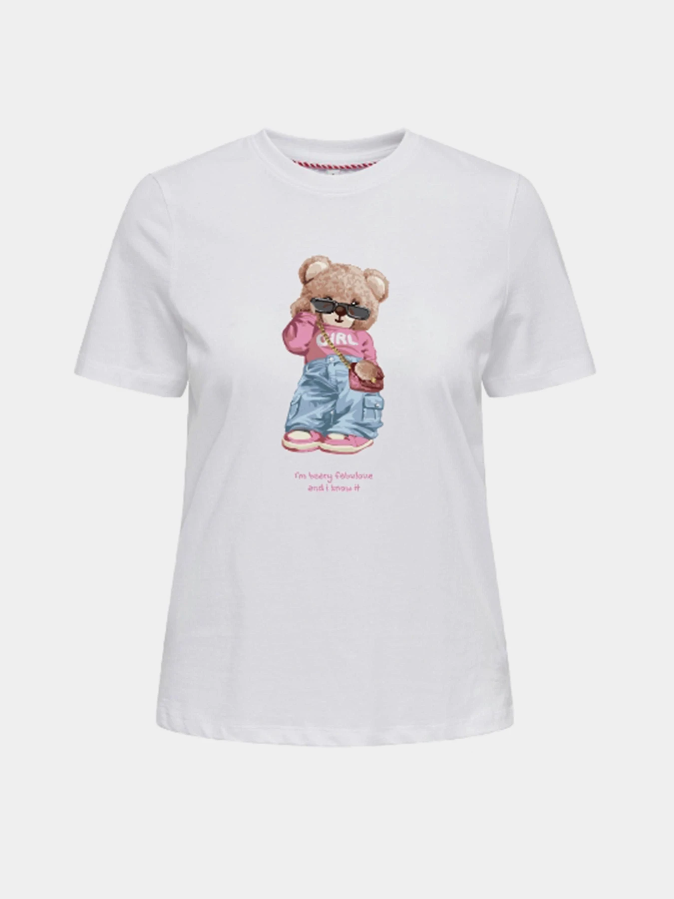 Футболки і поло Only KITA BEAR S/S TEE модель 15375338_Bright White Beary fabulou Футболки і поло Only KITA BEAR S/S TEE модель 15375338_Bright White Beary fabulou Фото