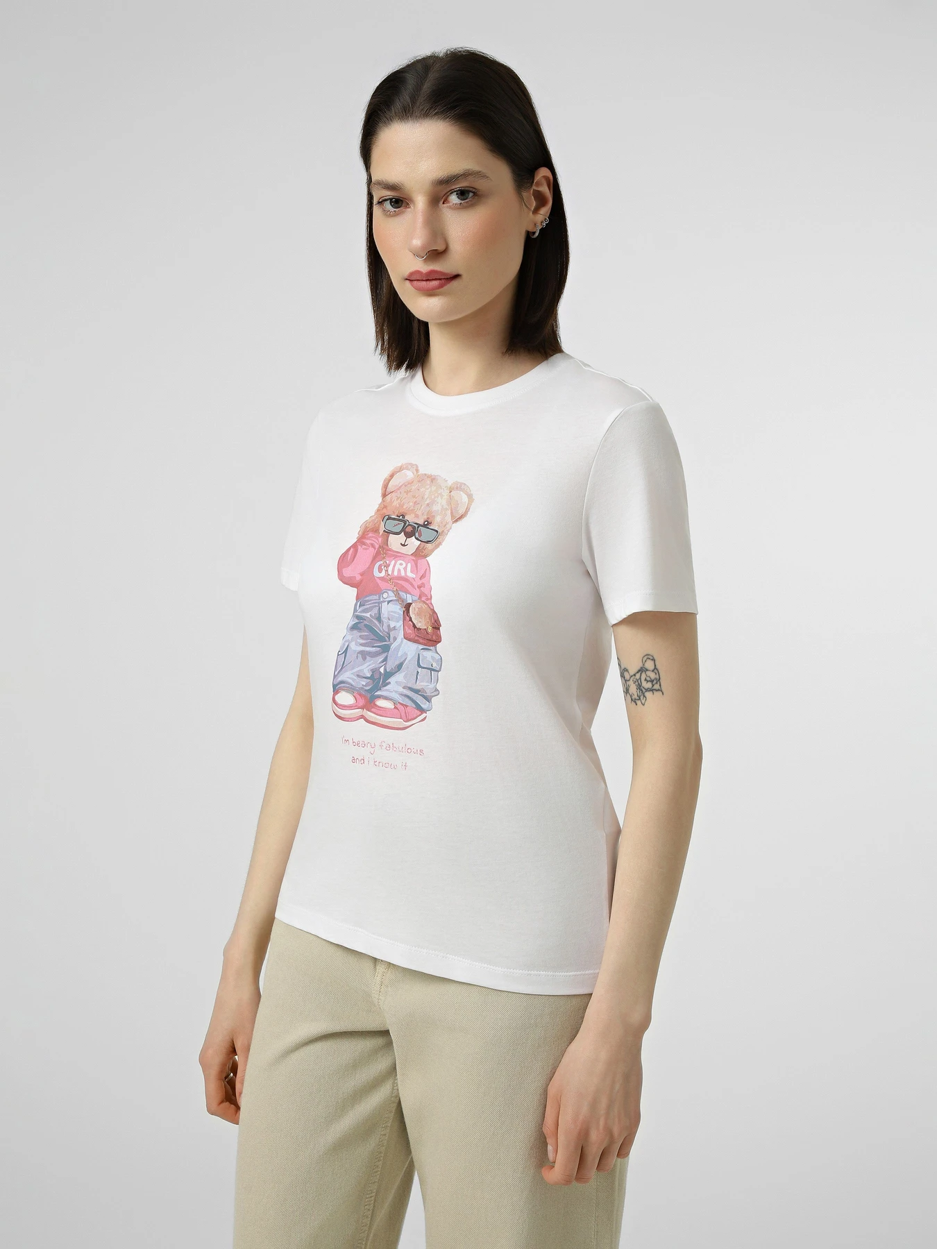 Футболки і поло Only KITA BEAR S/S TEE модель 15375338_Bright White Beary fabulou Футболки і поло Only KITA BEAR S/S TEE модель 15375338_Bright White Beary fabulou Фото