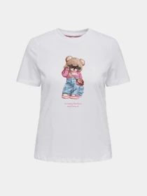Футболки і поло Only KITA BEAR S/S TEE модель 15375338_Bright White Beary fabulou Фото