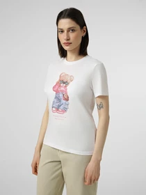 Футболки і поло Only KITA BEAR S/S TEE модель 15375338_Bright White Beary fabulou Фото