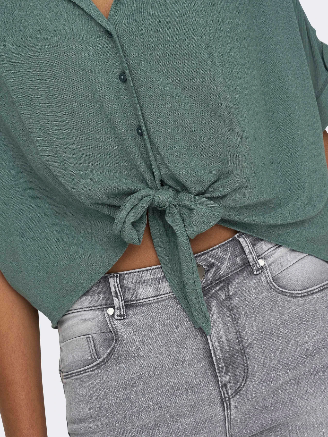 Сорочки Only PAULA LIFE S/S TIE SHIRT модель 15281497_Balsam Green Сорочки Only PAULA LIFE S/S TIE SHIRT модель 15281497_Balsam Green Фото