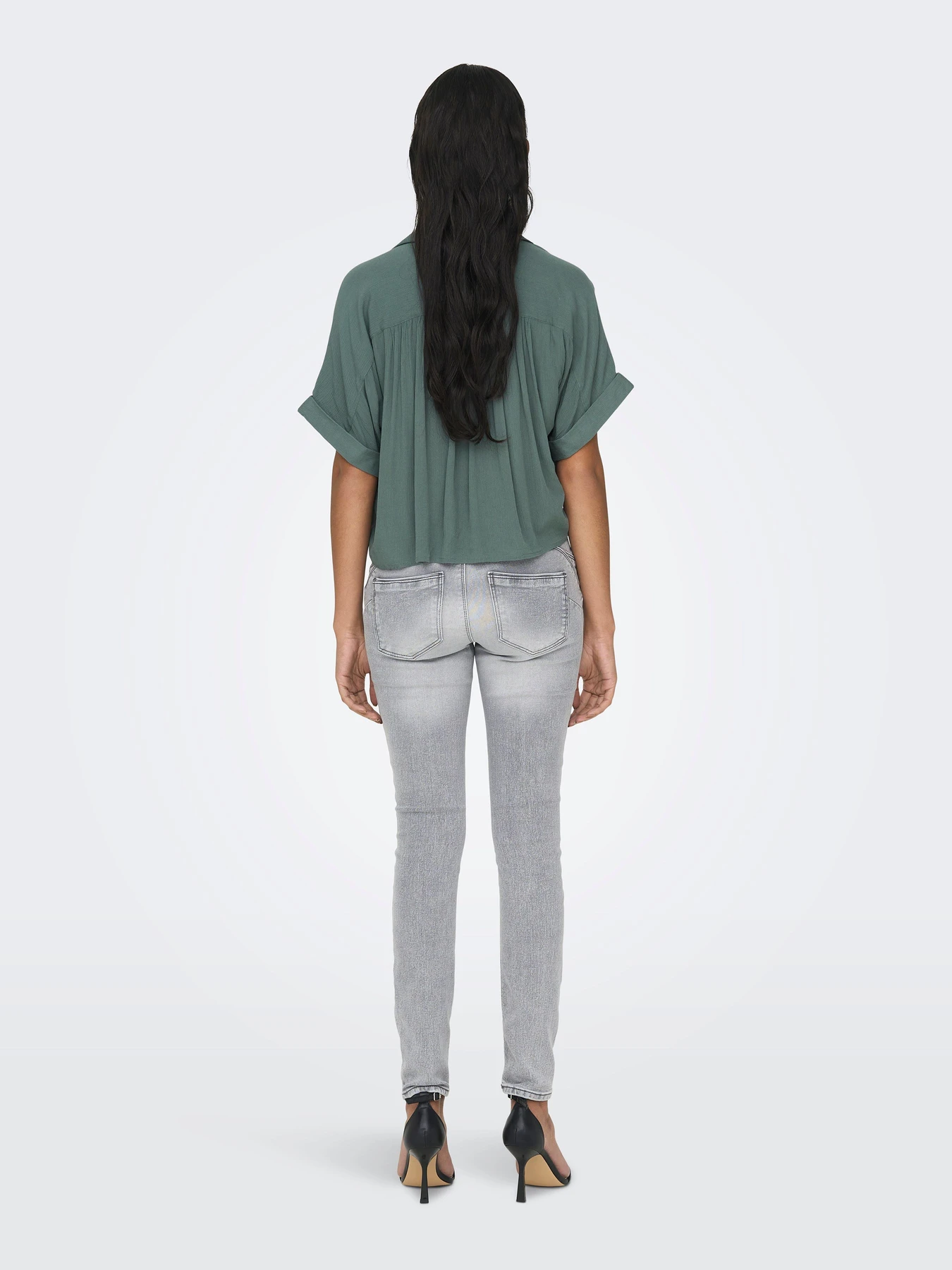 Сорочки Only PAULA LIFE S/S TIE SHIRT модель 15281497_Balsam Green Сорочки Only PAULA LIFE S/S TIE SHIRT модель 15281497_Balsam Green Фото