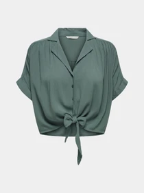 Сорочки Only PAULA LIFE S/S TIE SHIRT модель 15281497_Balsam Green Фото