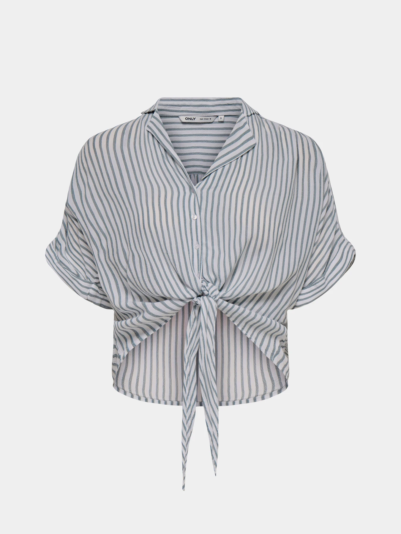 Сорочки Only PAULA LIFE S/S TIE SHIRT модель 15281497_Cloud Dancer BALSAM GREEN Сорочки Only PAULA LIFE S/S TIE SHIRT модель 15281497_Cloud Dancer BALSAM GREEN Фото