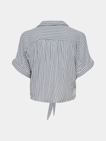 Сорочки Only PAULA LIFE S/S TIE SHIRT модель 15281497_Cloud Dancer BALSAM GREEN Фото