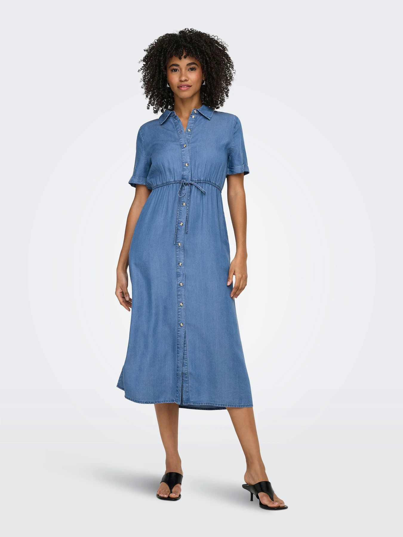 Платья Only CHARIS LIFE SHIRT DRESS модель 15363971_Medium Blue Denim Фото