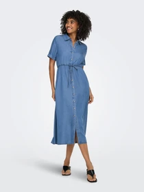 Платья Only CHARIS LIFE SHIRT DRESS модель 15363971_Medium Blue Denim Фото