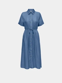 Платья Only CHARIS LIFE SHIRT DRESS модель 15363971_Medium Blue Denim Фото