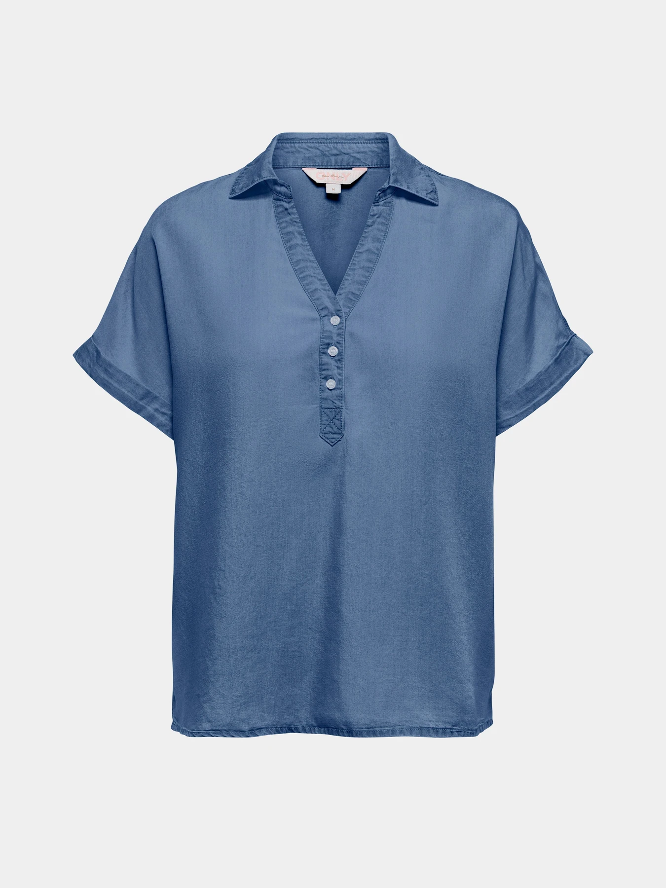Сорочки Only CHARIS LIFE CAP SLEEVE SHIRT модель 15363976_Medium Blue Denim Фото