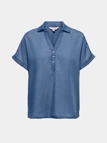 Сорочки Only CHARIS LIFE CAP SLEEVE SHIRT модель 15363976_Medium Blue Denim Фото
