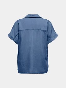 Сорочки Only CHARIS LIFE CAP SLEEVE SHIRT модель 15363976_Medium Blue Denim Фото