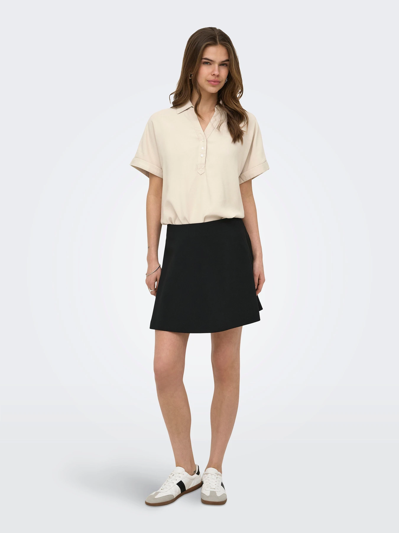 Сорочки Only ARIS LIFE CAP SLEEVE SHIRT модель 15364279_Pumice Stone Сорочки Only ARIS LIFE CAP SLEEVE SHIRT модель 15364279_Pumice Stone Фото