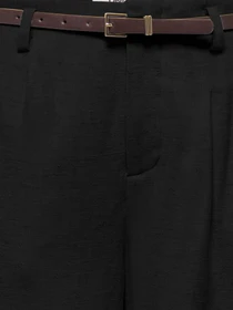 Шорты Only SIESTA HW BELT LIN BL SHORTS модель 15367413_Black Фото