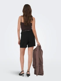 Шорты Only SIESTA HW BELT LIN BL SHORTS модель 15367413_Black Фото