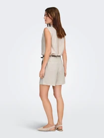 Шорти Only SIESTA HW BELT LIN BL SHORTS модель 15367413_Moonbeam Фото
