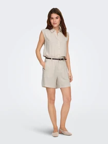 Шорти Only SIESTA HW BELT LIN BL SHORTS модель 15367413_Moonbeam Фото