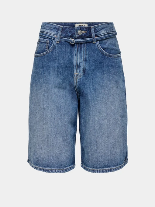 Шорти Only TAYLOR HW BARREL BELT SHORTS модель 15370661_Light Blue Denim Фото