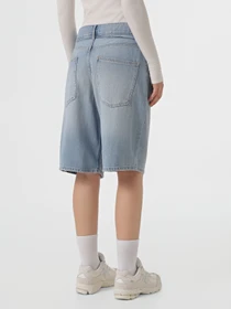 Шорты Only TAYLOR HW BARREL BELT SHORTS модель 15370661_Light Blue Denim Фото