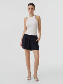 Шорты Only GOA MW LIN BL PULL-UP SHORTS модель 15371421_Navy Blazer Фото