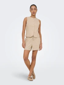 Шорти Only GOA MW LIN BL PULL-UP SHORTS модель 15371421_Oxford Tan Фото
