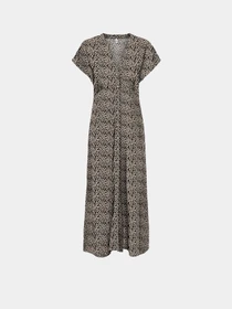 Платья Only NOVA LIFE VIS MOLLIE LONG DRES модель 15317842_Black 724 Coffee leaf Фото