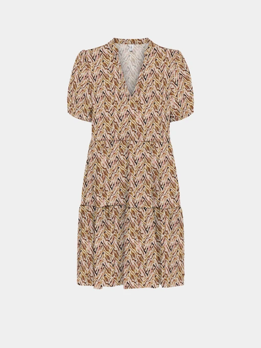 Платья Only NOVA LIFE VIS S/S THEA DRESS модель 15222215_Dull Gold 716 Abstract zig Фото