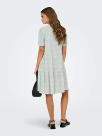 Платья Only NOVA LIFE VIS S/S THEA DRESS модель 15222215_Jadeite 724 Coffee leaf Фото