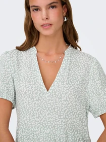 Платья Only NOVA LIFE VIS S/S THEA DRESS модель 15222215_Jadeite 724 Coffee leaf Фото