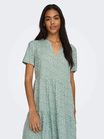 Сукні Only ZALLY LIFE S/S THEA DRESS модель 15262674_Chinois Green White leafs Фото