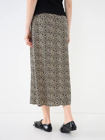 Юбки Only NOVA LIFE VIS BUTTON SKIRT модель 15222223_Black 724 Coffee leaf Фото