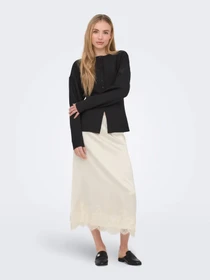 Спідниці Only BELLA SATIN LACE SKIRT модель 15380523_Cloud Dancer Фото