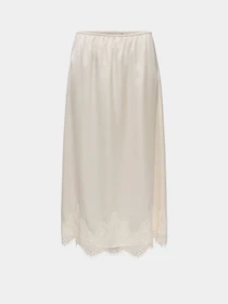 Спідниці Only BELLA SATIN LACE SKIRT модель 15380523_Cloud Dancer Фото