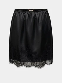 Юбки Only BELLA SHORT SATIN LACE SKIRT модель 15383475_Black DTM LACE Фото