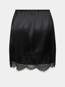 Юбки Only BELLA SHORT SATIN LACE SKIRT модель 15383475_Black DTM LACE Фото