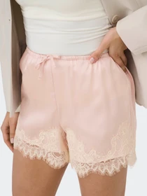 Шорты Only MENUS LACE SATIN SHORTS модель 15385146_Lotus CREAM LACE Фото