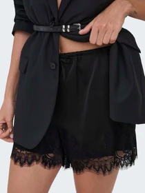 Шорти Only MENUS LACE SATIN SHORTS модель 15385146_Black BLACK LACE Фото
