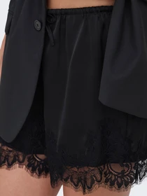 Шорти Only MENUS LACE SATIN SHORTS модель 15385146_Black BLACK LACE Фото