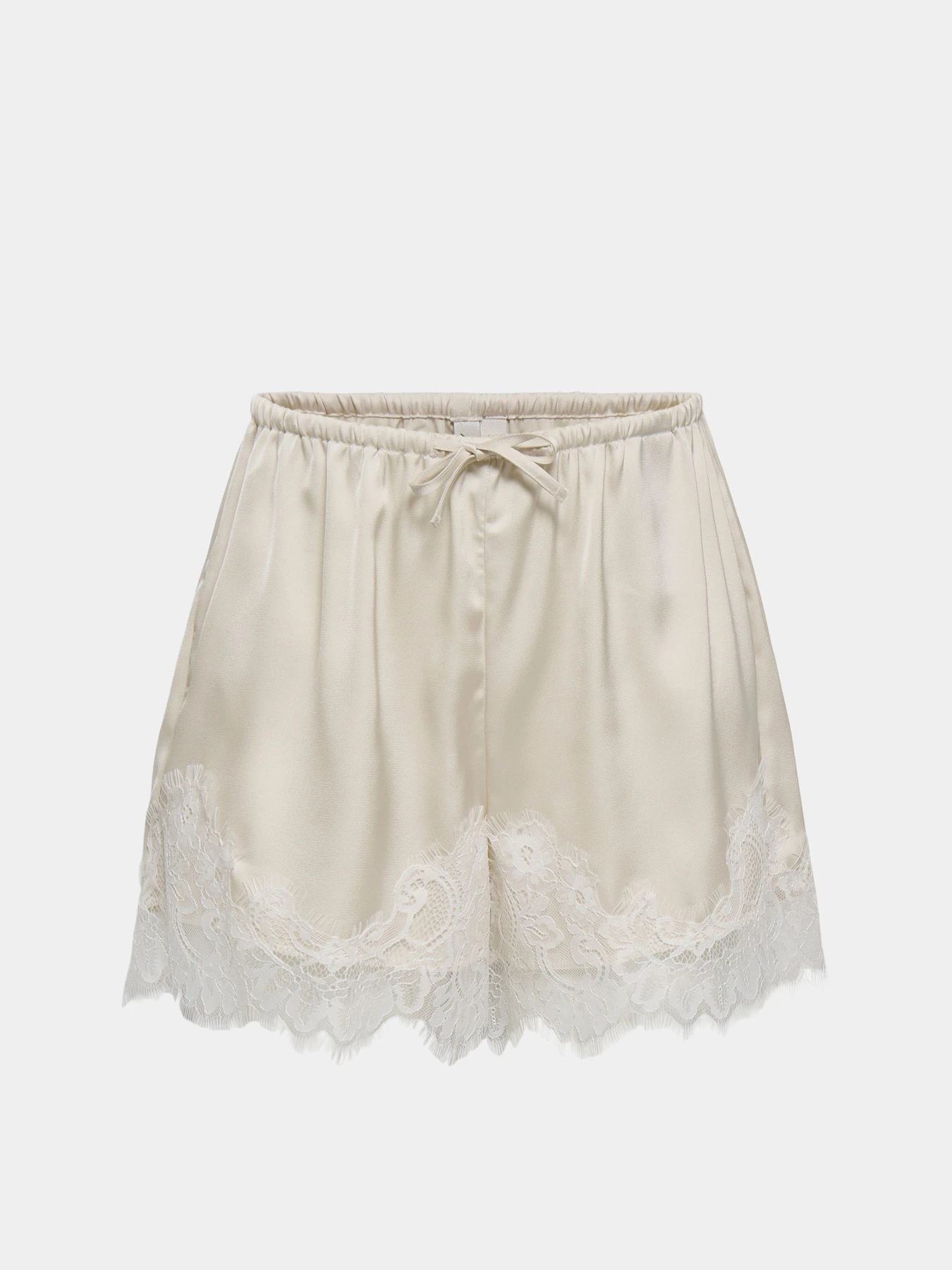 Шорти Only MENUS LACE SATIN SHORTS модель 15385146_Birch WHITE LACE Шорти Only MENUS LACE SATIN SHORTS модель 15385146_Birch WHITE LACE Фото