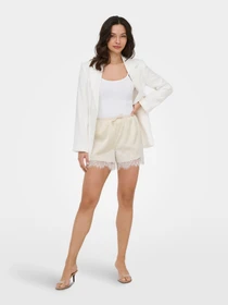 Шорти Only MENUS LACE SATIN SHORTS модель 15385146_Birch WHITE LACE Фото