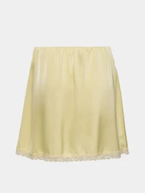 Спідниці Only MENUS LACE SATIN SHORT SKIRT модель 15385148_Double Cream CREAM LACE Фото
